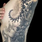 Chris DeLauder Tattoo Artist black and grey left side