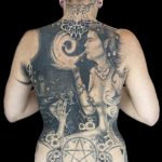 Chris DeLauder Tattoo Artist black and grey whole back