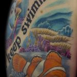 Chris DeLauder Tattoo Artist color finding nemo 2