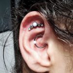 Chadwick Allendorf Body Piercer floating industrial and daith piercing