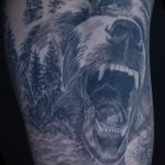 Chris DeLauder Tattoo Artist black and grey bear