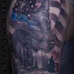 Chris DeLauder Tattoo Artist black and grey police k9 2