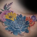 Emily Graven Tattoo Artist color flowers