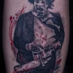 Lisa DeLauder Tattoo Artist horror movie leg 8