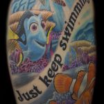 Chris DeLauder Tattoo Artist color finding nemo